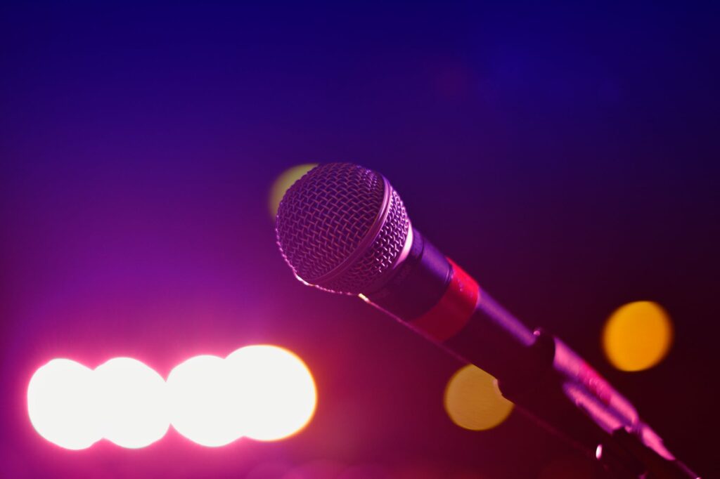 close up photography of microphone