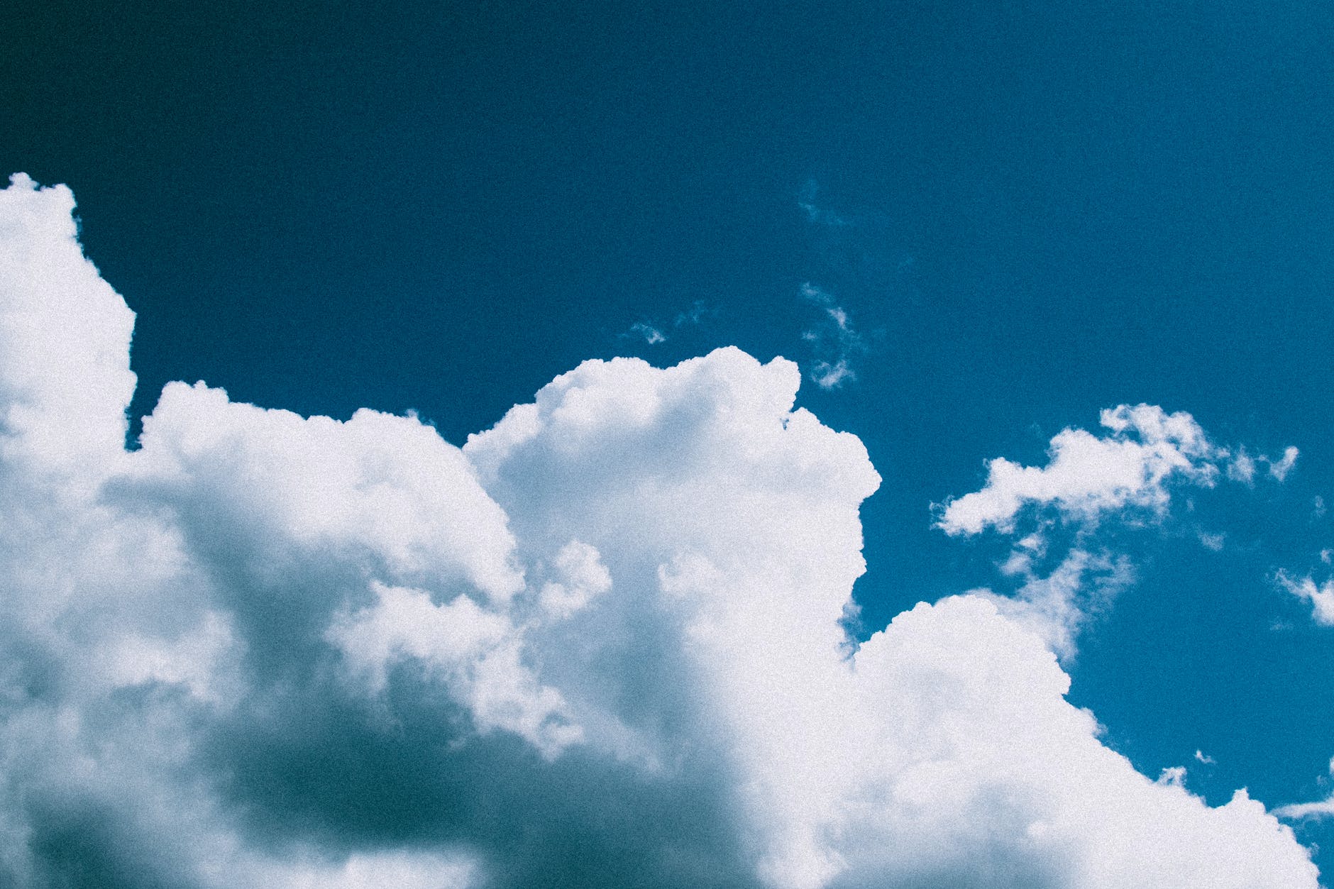photo of clouds in a blue sky