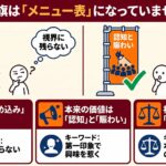 情報を詰め込んだのぼり旗と、認知と賑わいを狙うのぼり旗を対比した温浴施設向けの図解です。